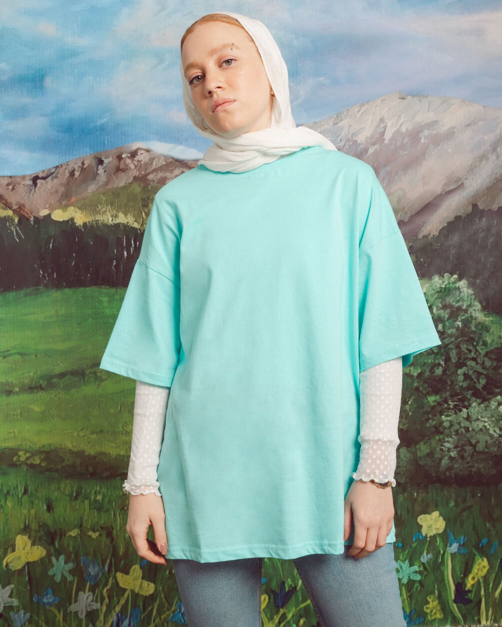 Baby Blue - Basic Oversized Tees Basic Oversized Tees IN YOUR SHOE