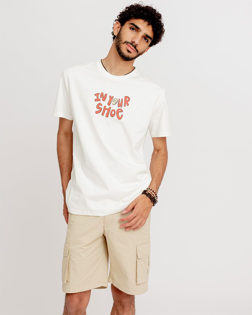 Beige Cargo Short Cargo Shorts IN YOUR SHOE