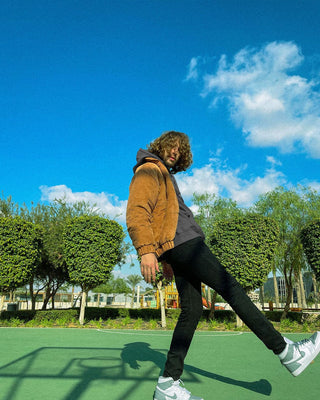 Beige Corduroy Puffer Jacket Curduroy Jackets IN YOUR SHOE