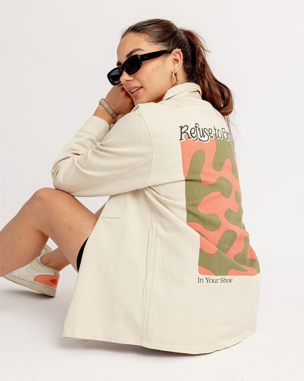 Beige Overshirt Jacket Overshirt IN YOUR SHOE