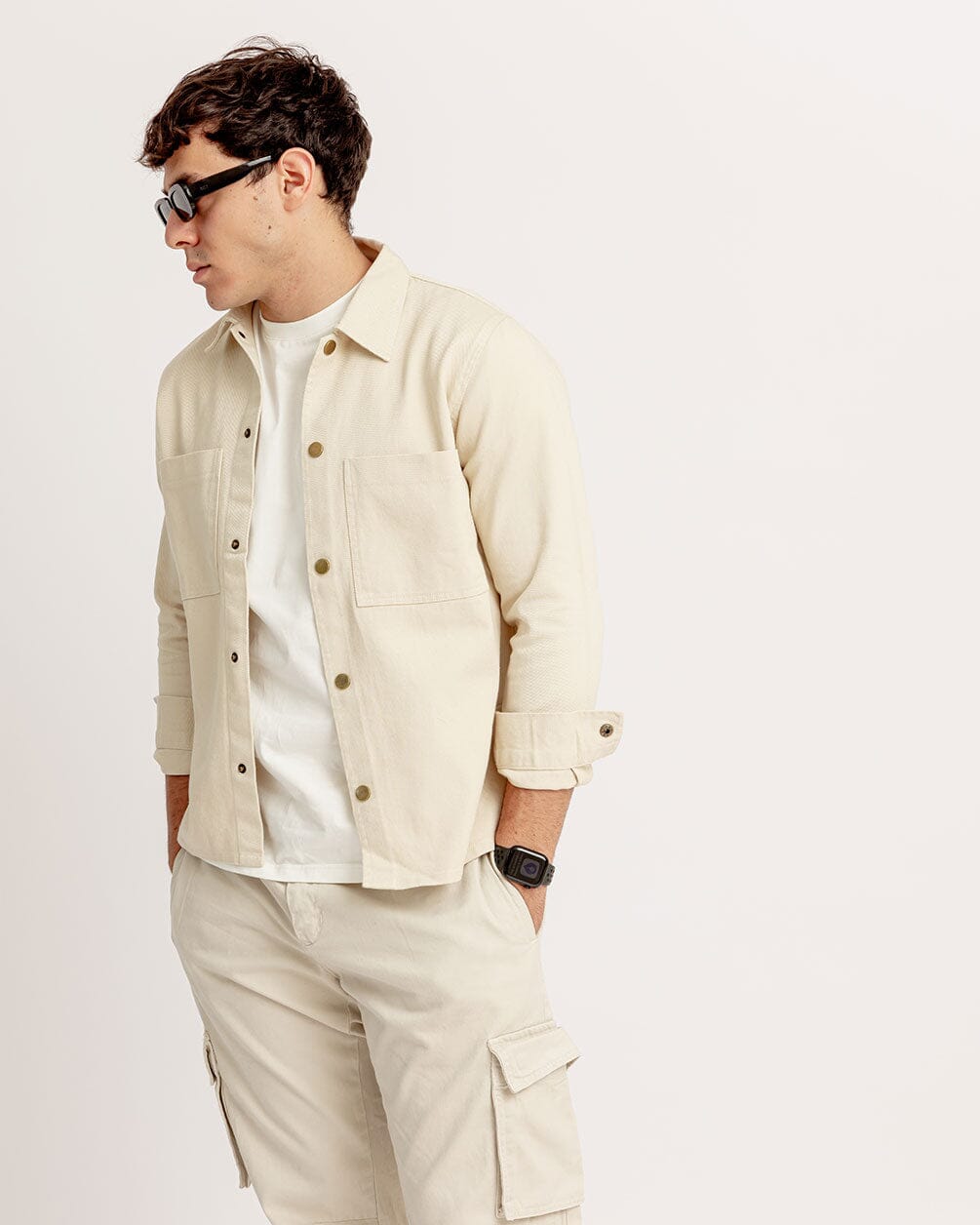 Beige Overshirt Jacket Overshirt IN YOUR SHOE