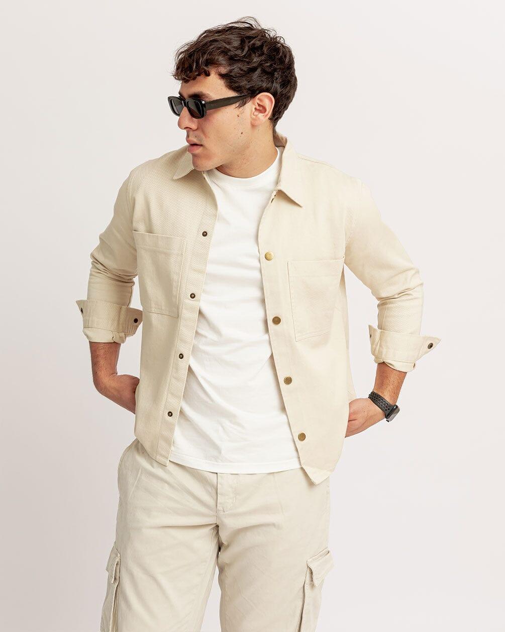 Beige Overshirt Jacket Overshirt IN YOUR SHOE