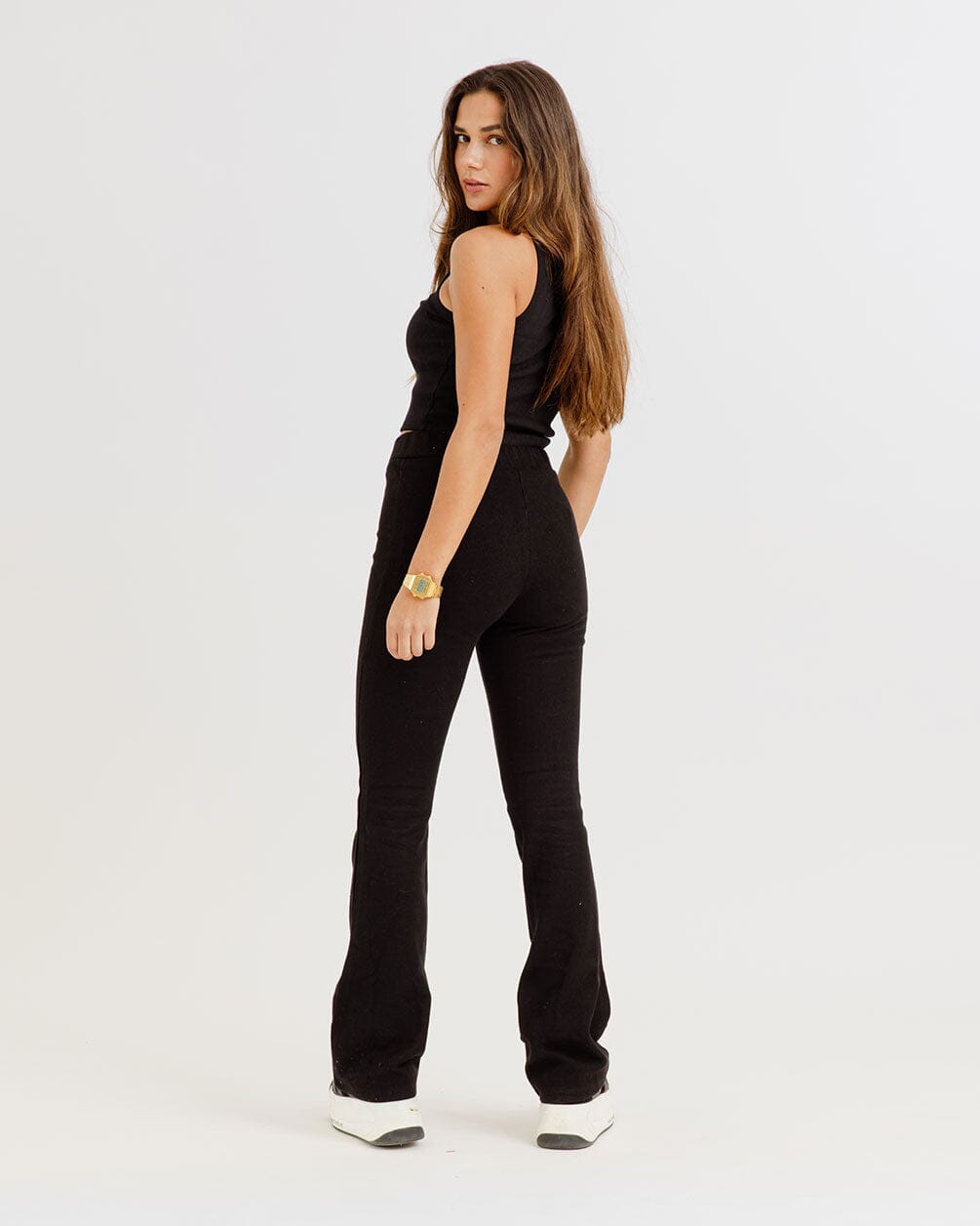 Black Flare Pants Flare Pants IN YOUR SHOE L