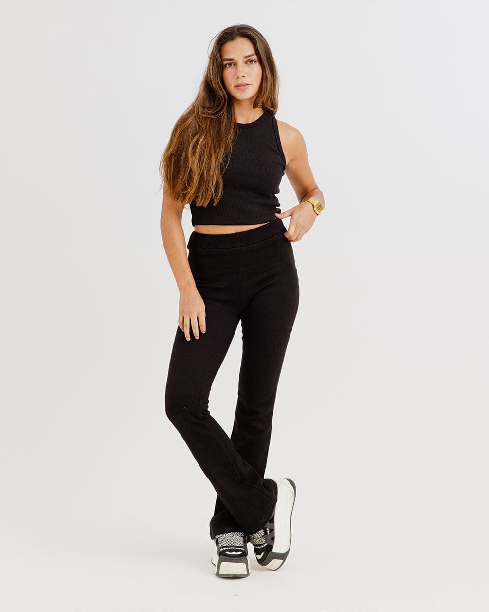 Black Flare Pants Flare Pants IN YOUR SHOE S