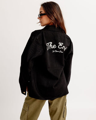 Black Overshirt Jacket Overshirt IN YOUR SHOE