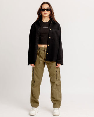 Black Overshirt Jacket Overshirt IN YOUR SHOE