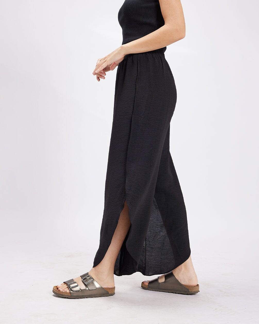 Black Slit Pants Slit Pants IN YOUR SHOE
