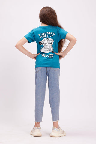 Build n Break Printed Tee ( Kids ) Kids Regular Printed Tees IN YOUR SHOE 10-12