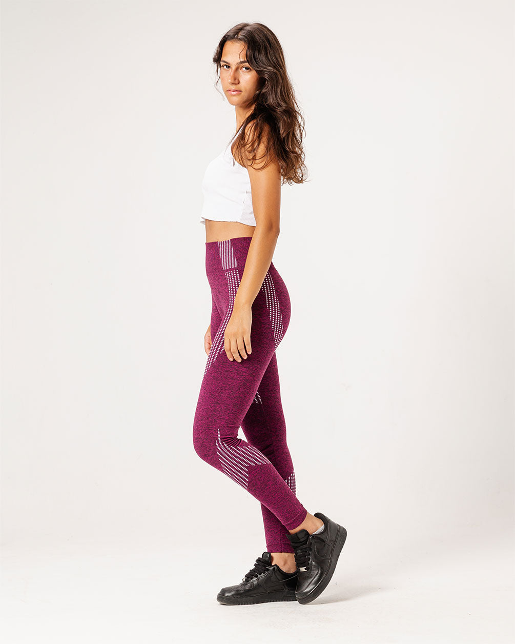 Burgundy Leggings Leggings IN YOUR SHOE L-XL