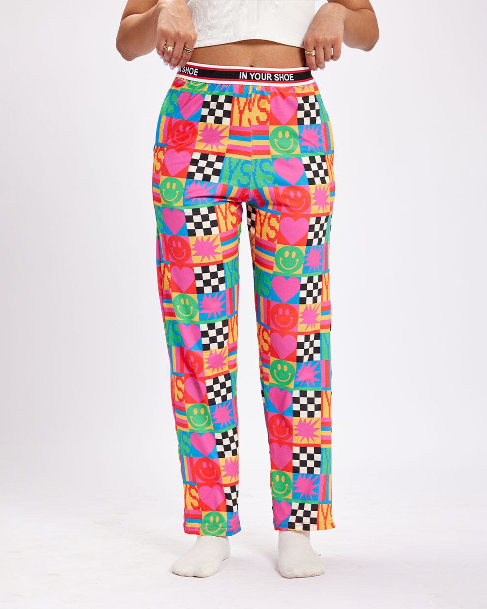 Checkered Heart Pjoys PJOYS IN YOUR SHOE M