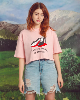 Date Me - Cropped Tees Clothing IN YOUR SHOE S-M