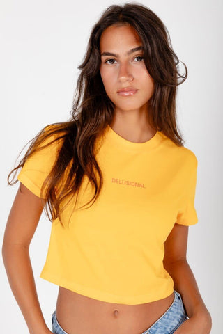 Delusional Cropped Tee Statement Cropped Tee IN YOUR SHOE S