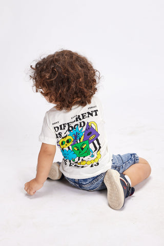 Different Is Good Printed Tee ( Kids ) Kids Regular Printed Tees IN YOUR SHOE 4-6