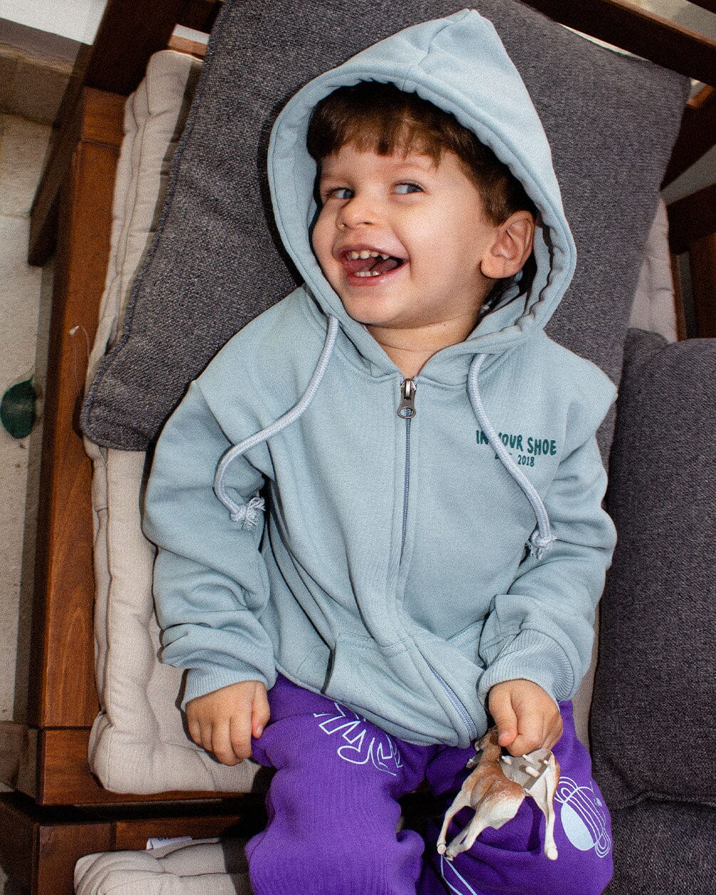 Dog Delicacies Zip-Up Hoodie (Kids) Zip-Up Hoodie IN YOUR SHOE