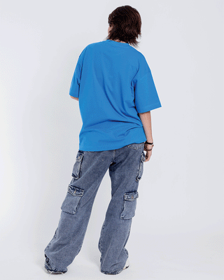 Egyptian Blue Basic Oversized Tee Basic Oversized Tees IN YOUR SHOE
