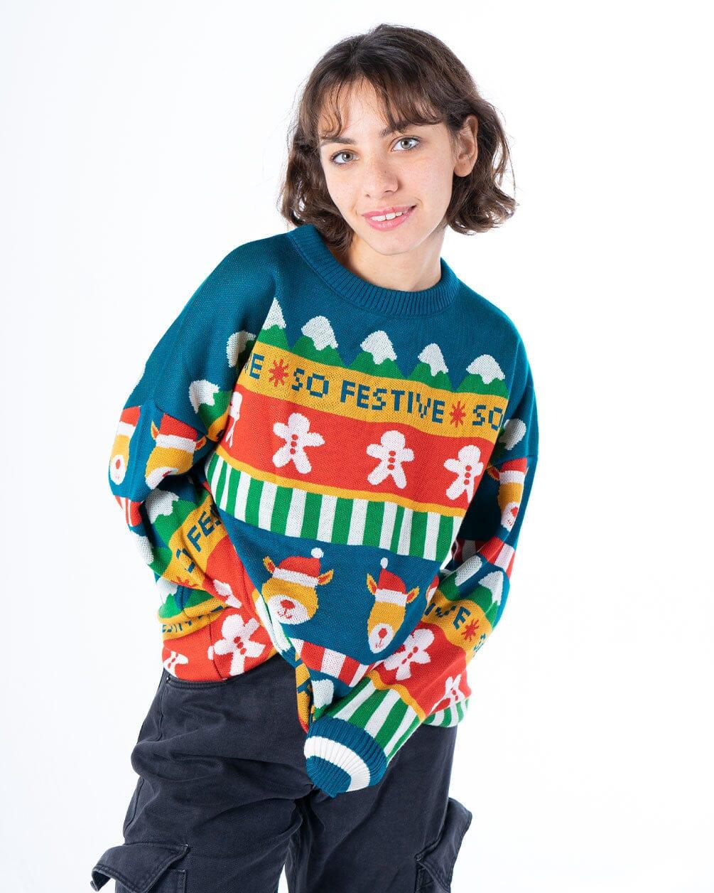 Festive Bear Knitwear Knitwear IN YOUR SHOE S-M