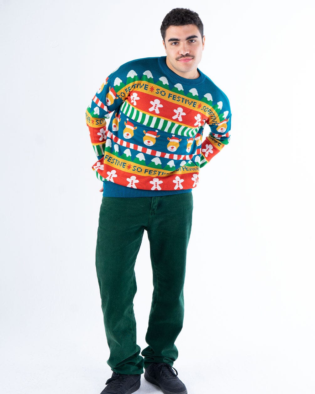 Festive Bear Knitwear Knitwear IN YOUR SHOE L-XL