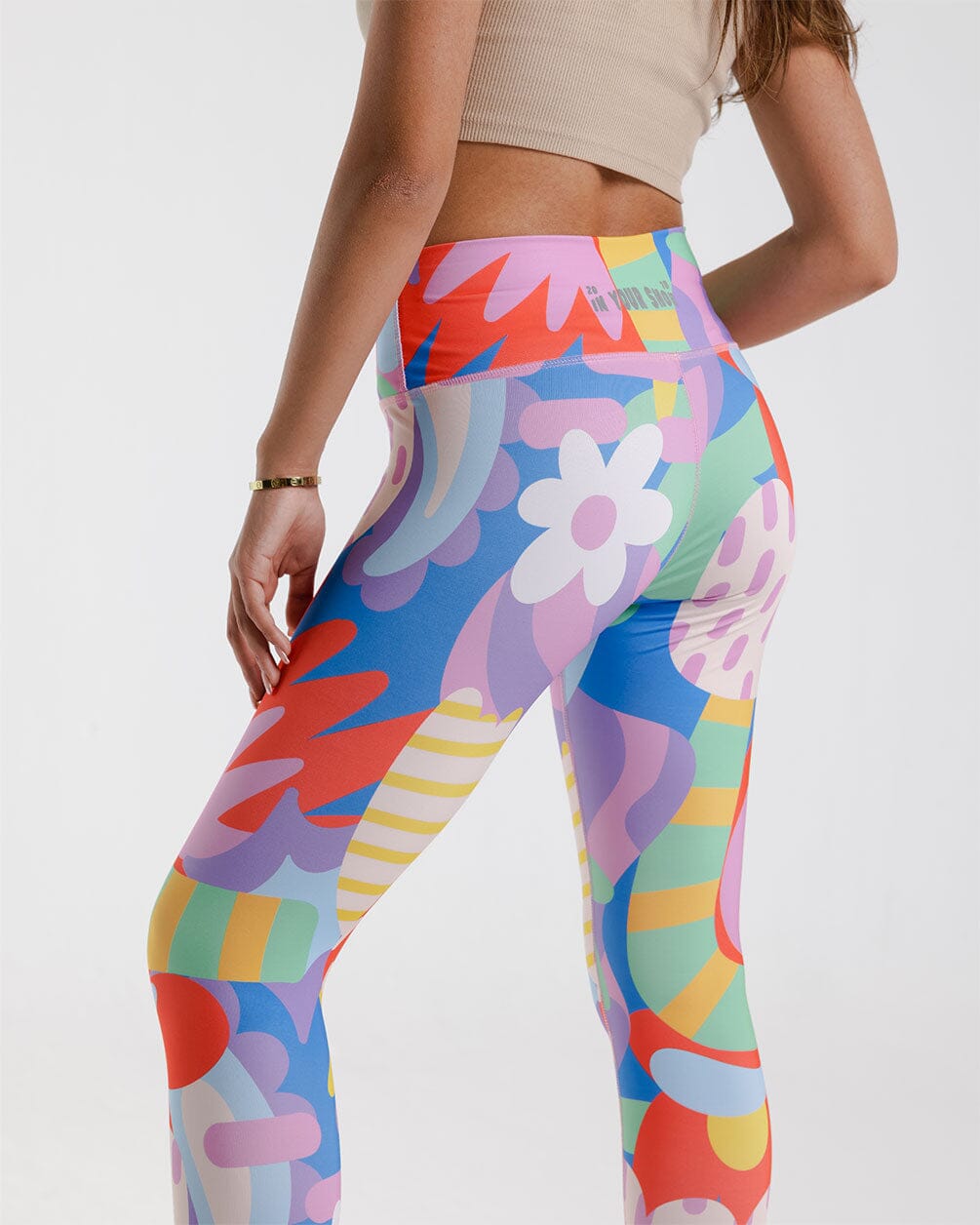 Flowery Leggings Leggings IN YOUR SHOE M