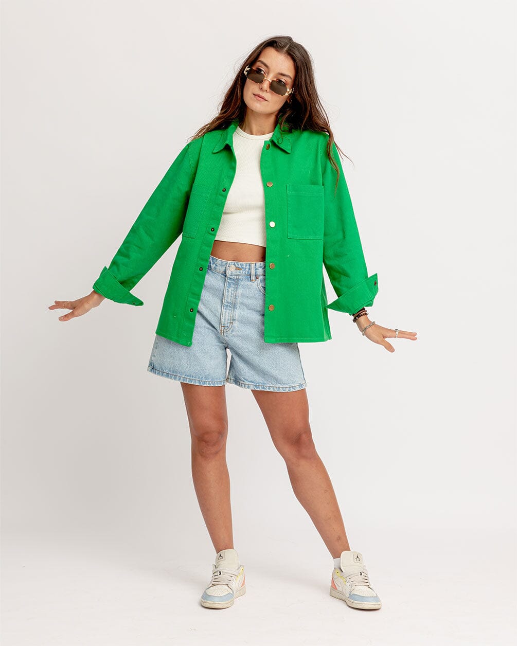 Green Overshirt Jacket Overshirt IN YOUR SHOE