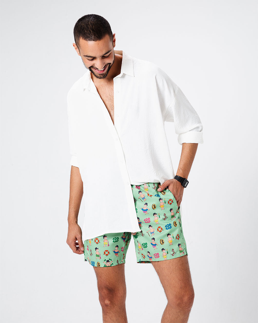 Green Sugar Gedo - Swim Shorts Swim Shorts IN YOUR SHOE