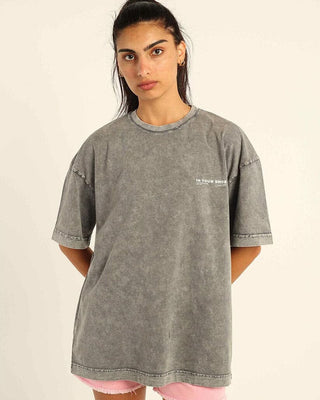 Grey Acid Washed Oversized Tee Washed Oversized Tee IN YOUR SHOE