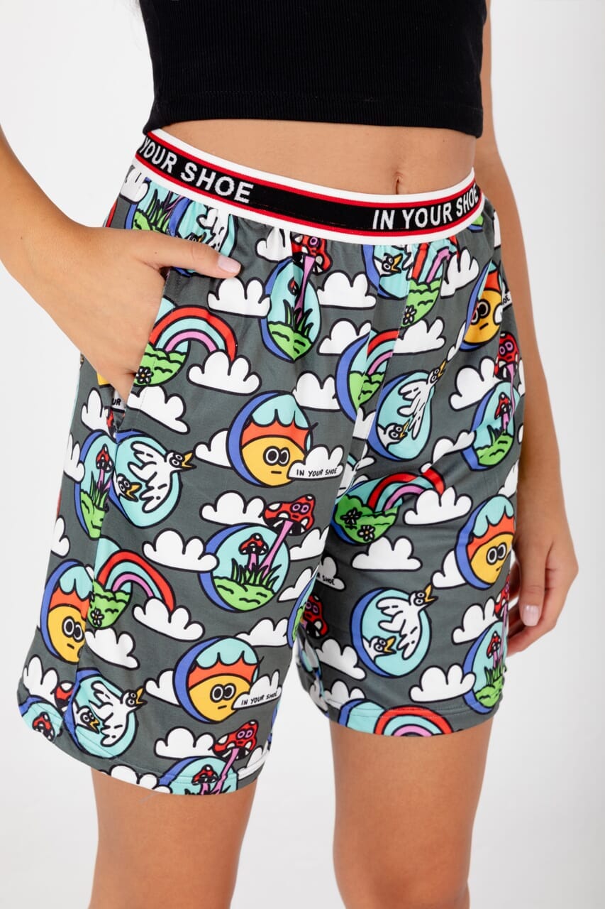 Grey Clouds - Pshorts Pshorts IN YOUR SHOE S