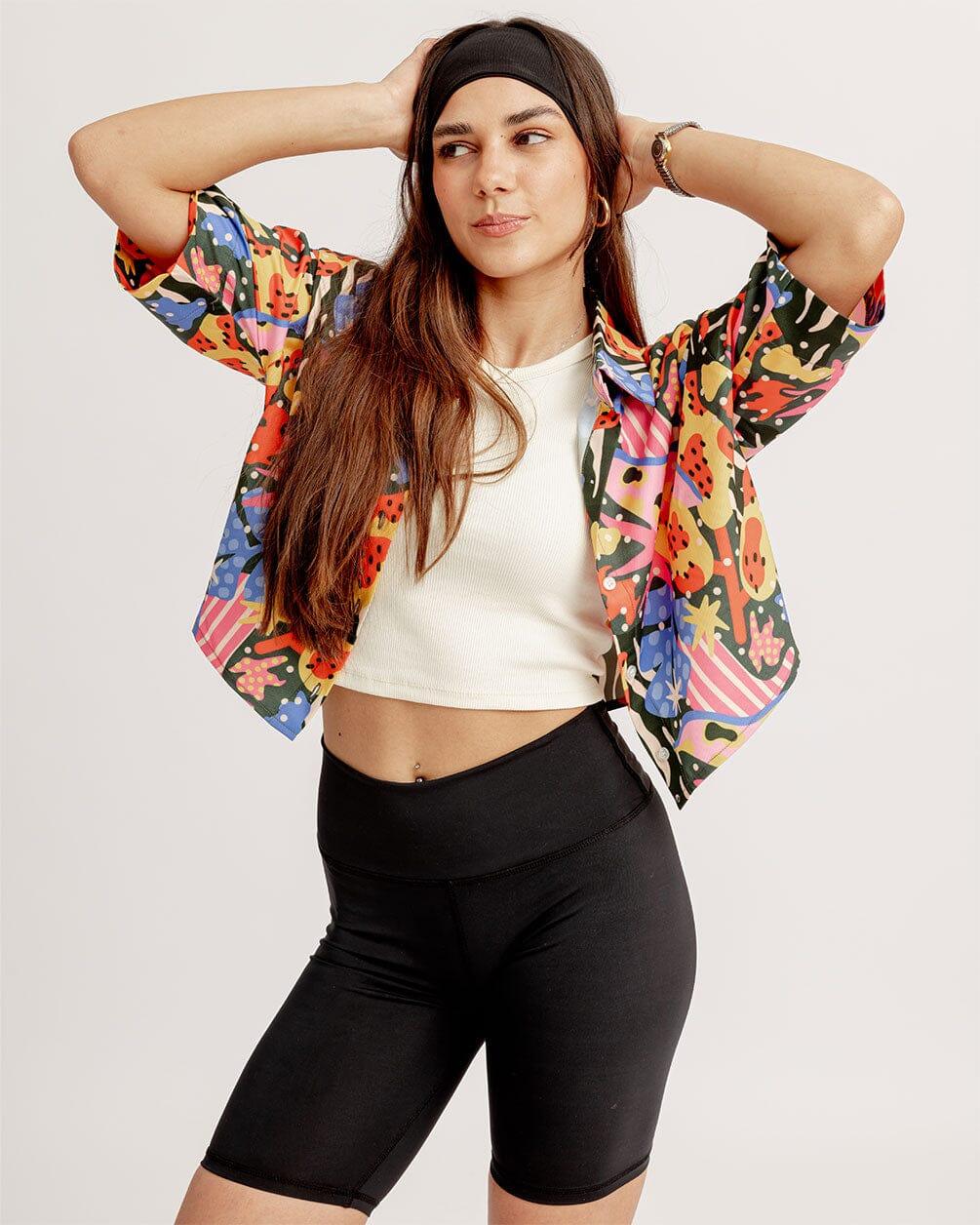 Hued Cropped Shirt Cropped Shirt IN YOUR SHOE