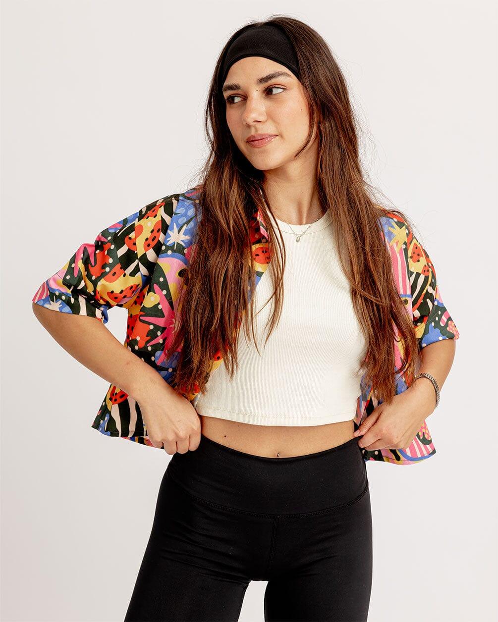 Hued Cropped Shirt Cropped Shirt IN YOUR SHOE