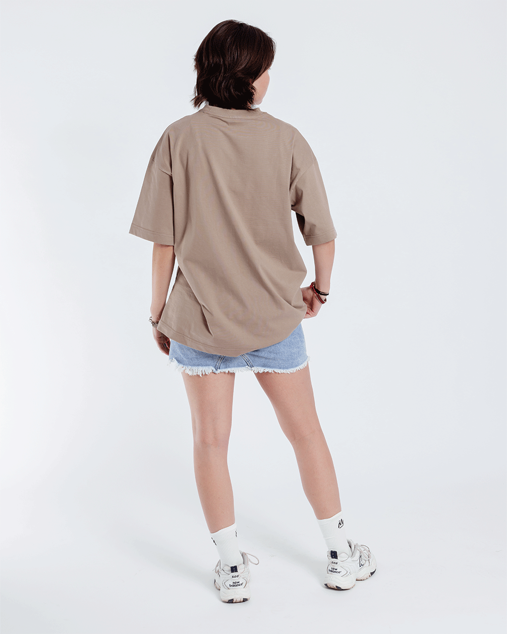 Khaki Basic Oversized Tee Basic Oversized Tees IN YOUR SHOE