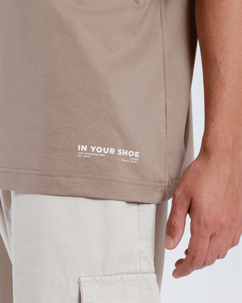 Khaki Basic Oversized Tee Basic Oversized Tees IN YOUR SHOE