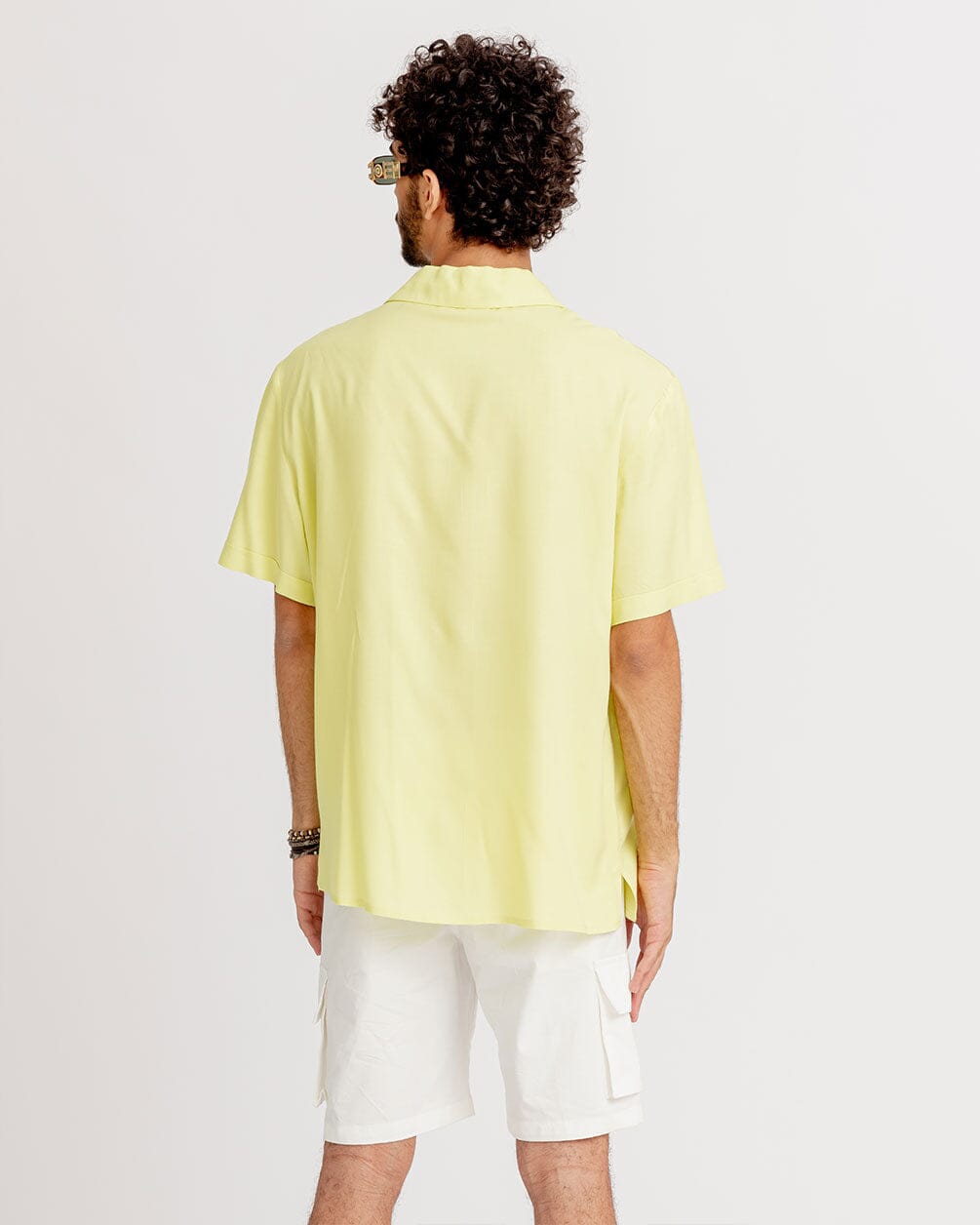 Lime Green Pleated Shirt Pleated Shirts IN YOUR SHOE 