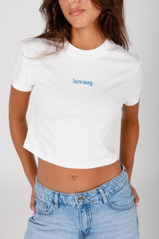 Nepo Baby Cropped Tee Statement Cropped Tee IN YOUR SHOE S
