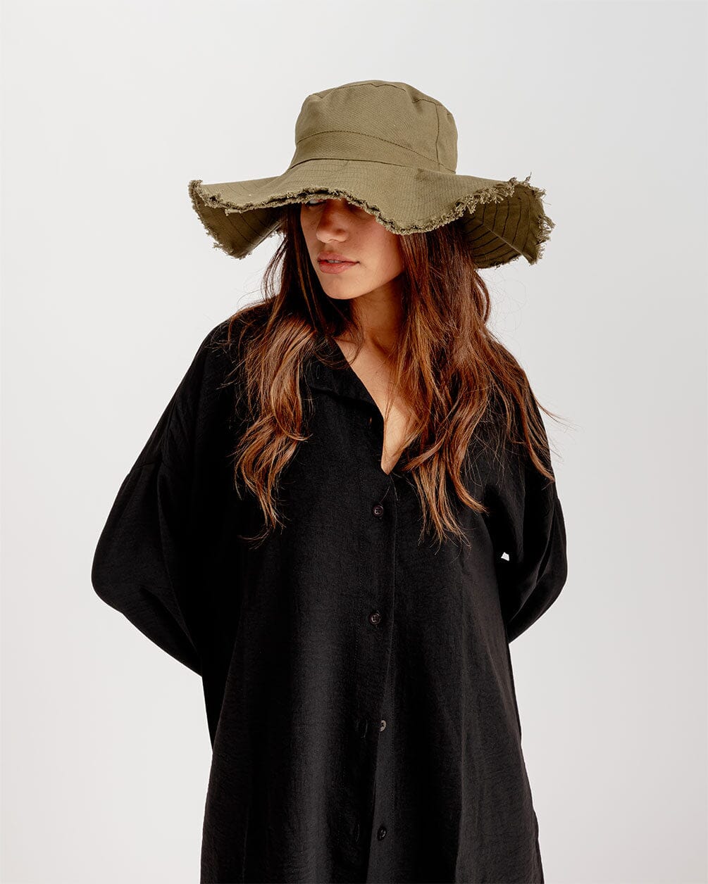 Olive Green Floppy Hat Floppy Hat IN YOUR SHOE