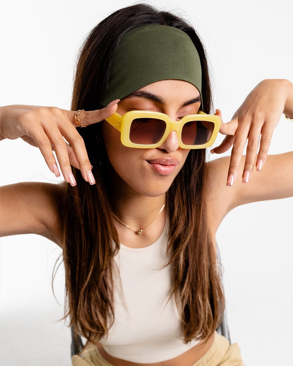 Olive Green Headband Headband IN YOUR SHOE