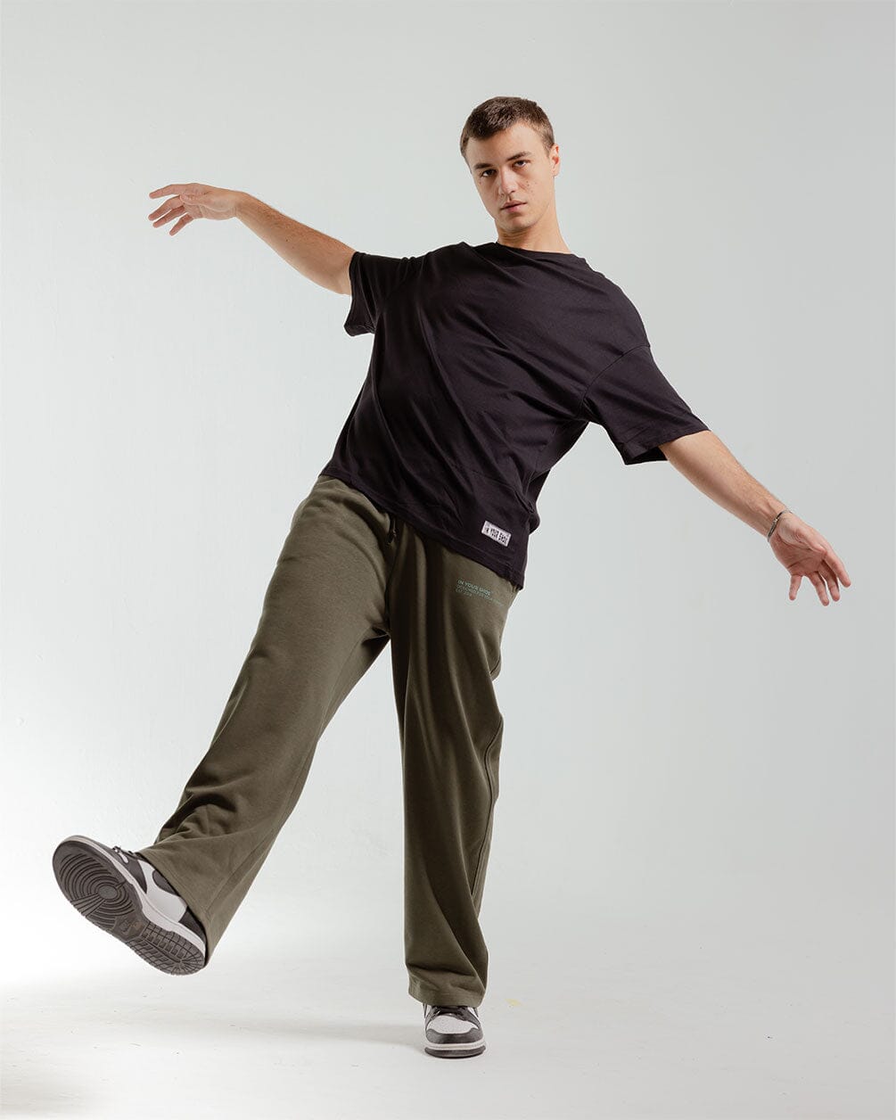 Olive Green Straight Swants (Sweatpants) Swants IN YOUR SHOE L 