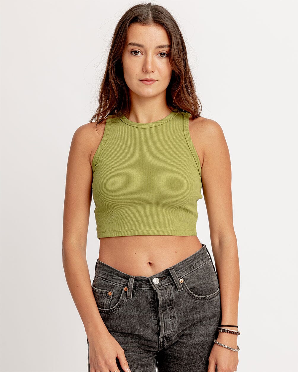 Olive Green Tank Top Tank Top IN YOUR SHOE 