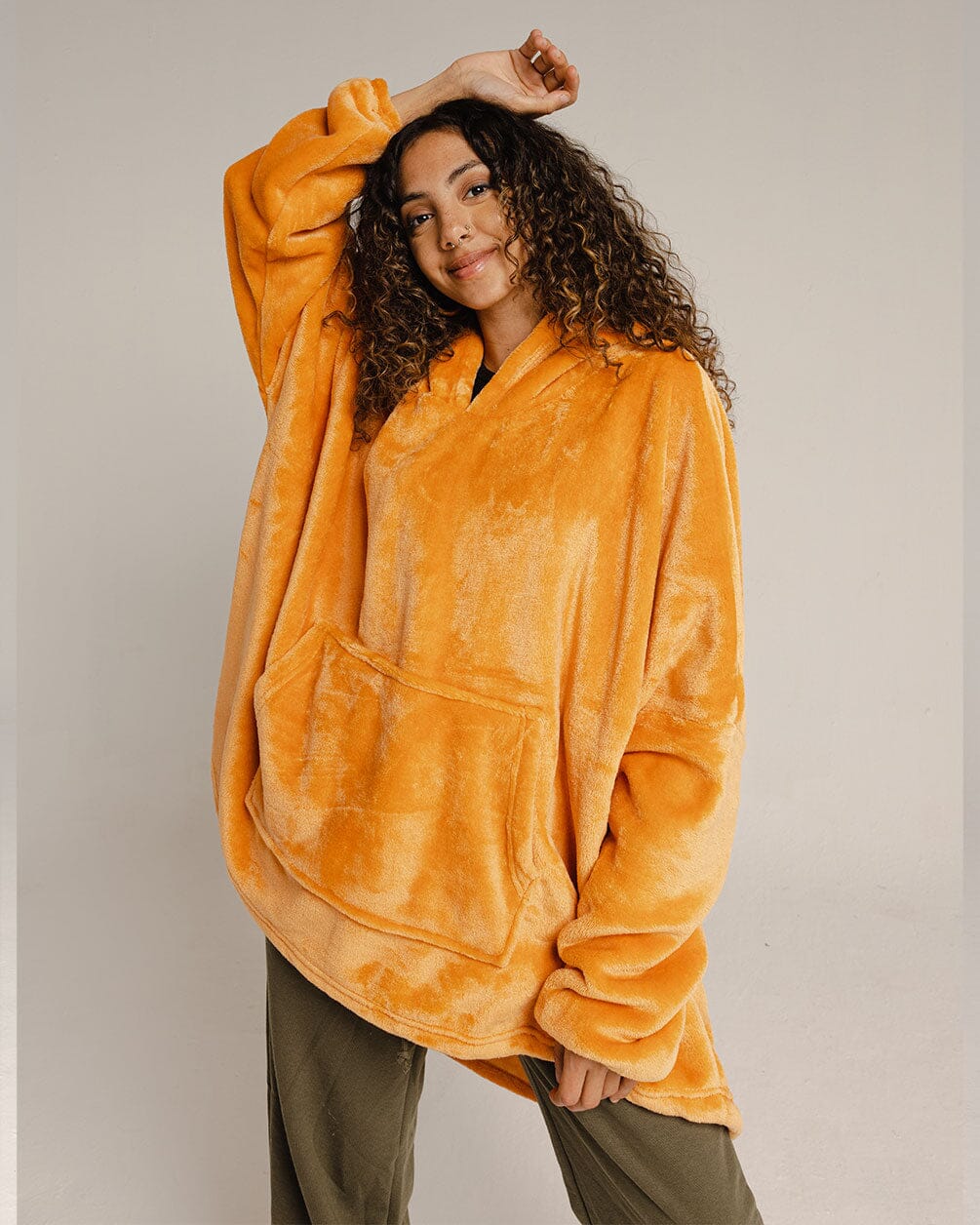 Orange Hoodie Blanket hoodie blanket IN YOUR SHOE 