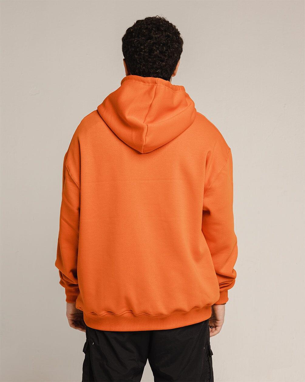 Orange Hoodie Plain Hoodies IN YOUR SHOE L