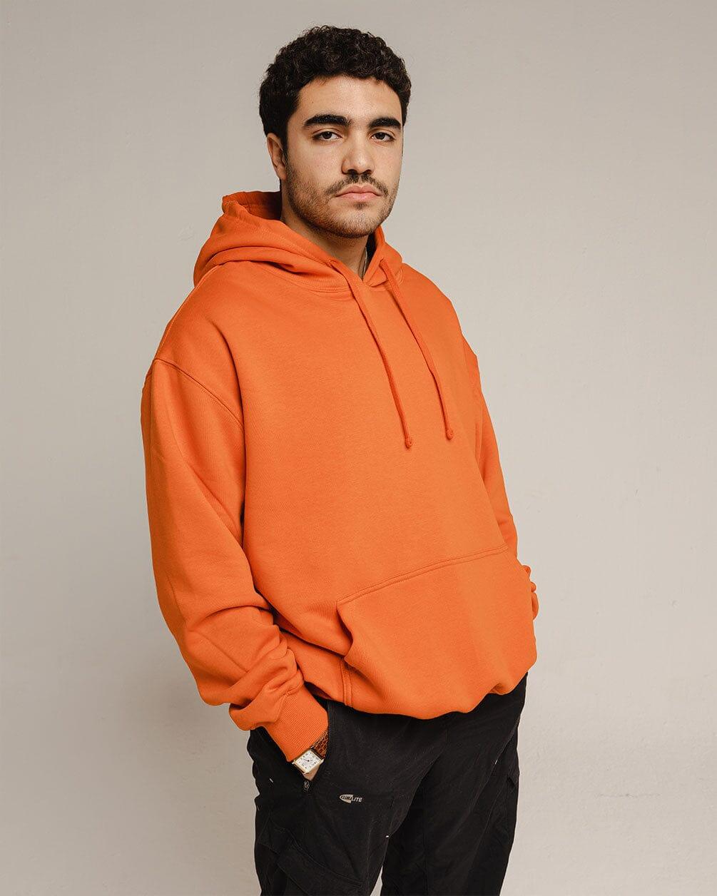Orange Hoodie Plain Hoodies IN YOUR SHOE XL