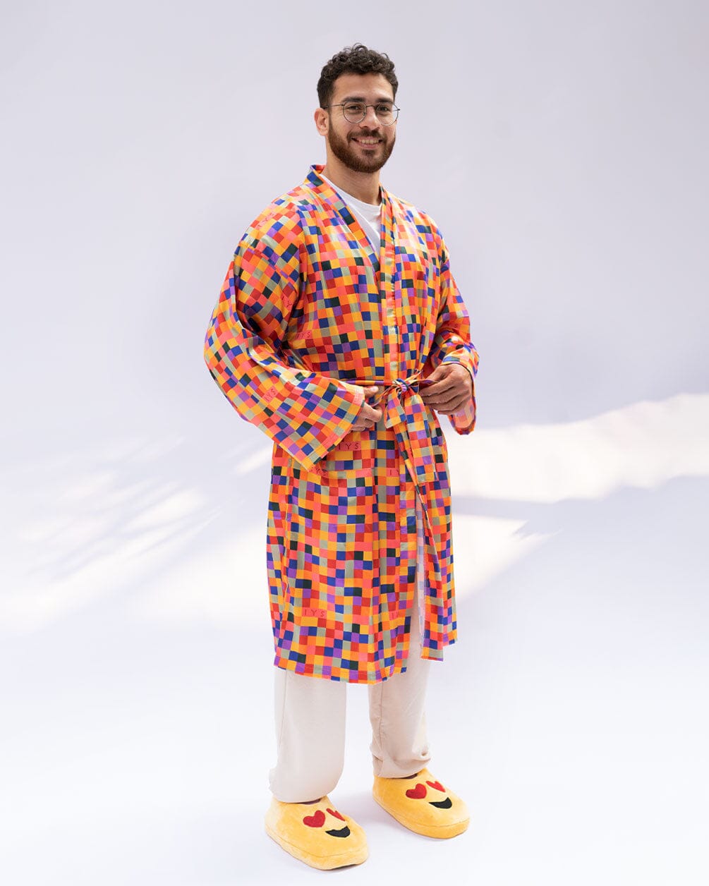 Orange Pixels Floppy Robe Floppy Robes IN YOUR SHOE 