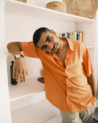 Orange Short Sleeve Shirt Short Sleeve Shirt IN YOUR SHOE