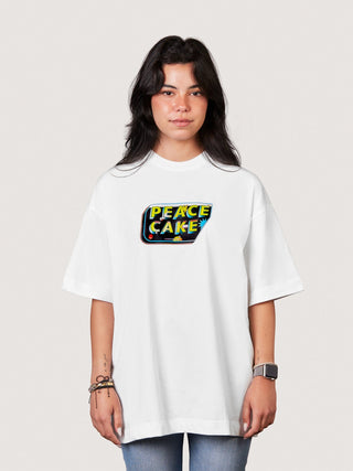Peace Cake Printed Oversized Tee Printed Oversized Tees IN YOUR SHOE x Peace Cake XS