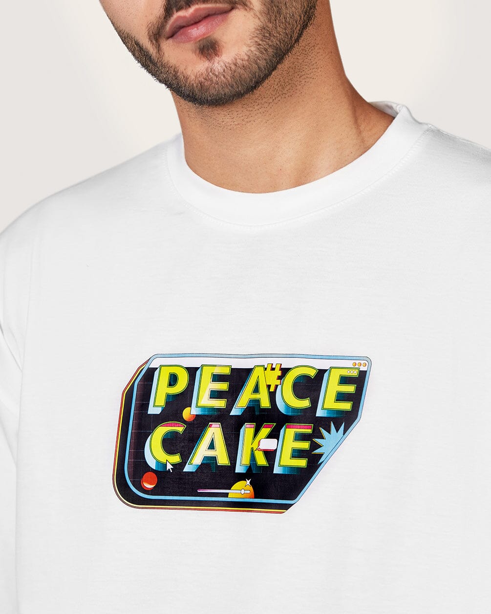 Peace Cake Printed Oversized Tee Printed Oversized Tees IN YOUR SHOE x Peace Cake L 