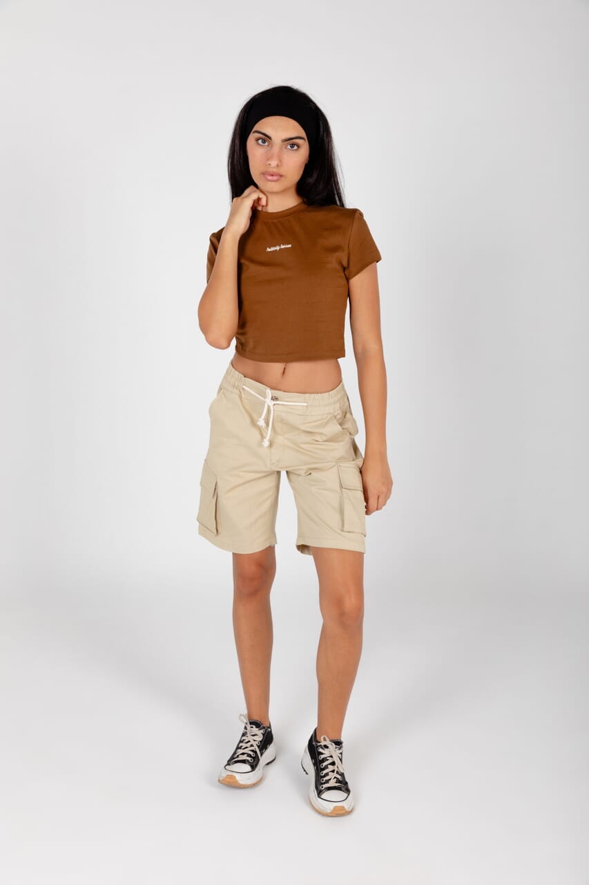 Politically Correct Cropped Tee Statement Cropped Tee IN YOUR SHOE M 