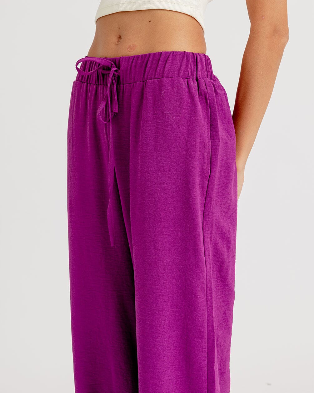 Purple Flowy Pants Flowy Pants IN YOUR SHOE