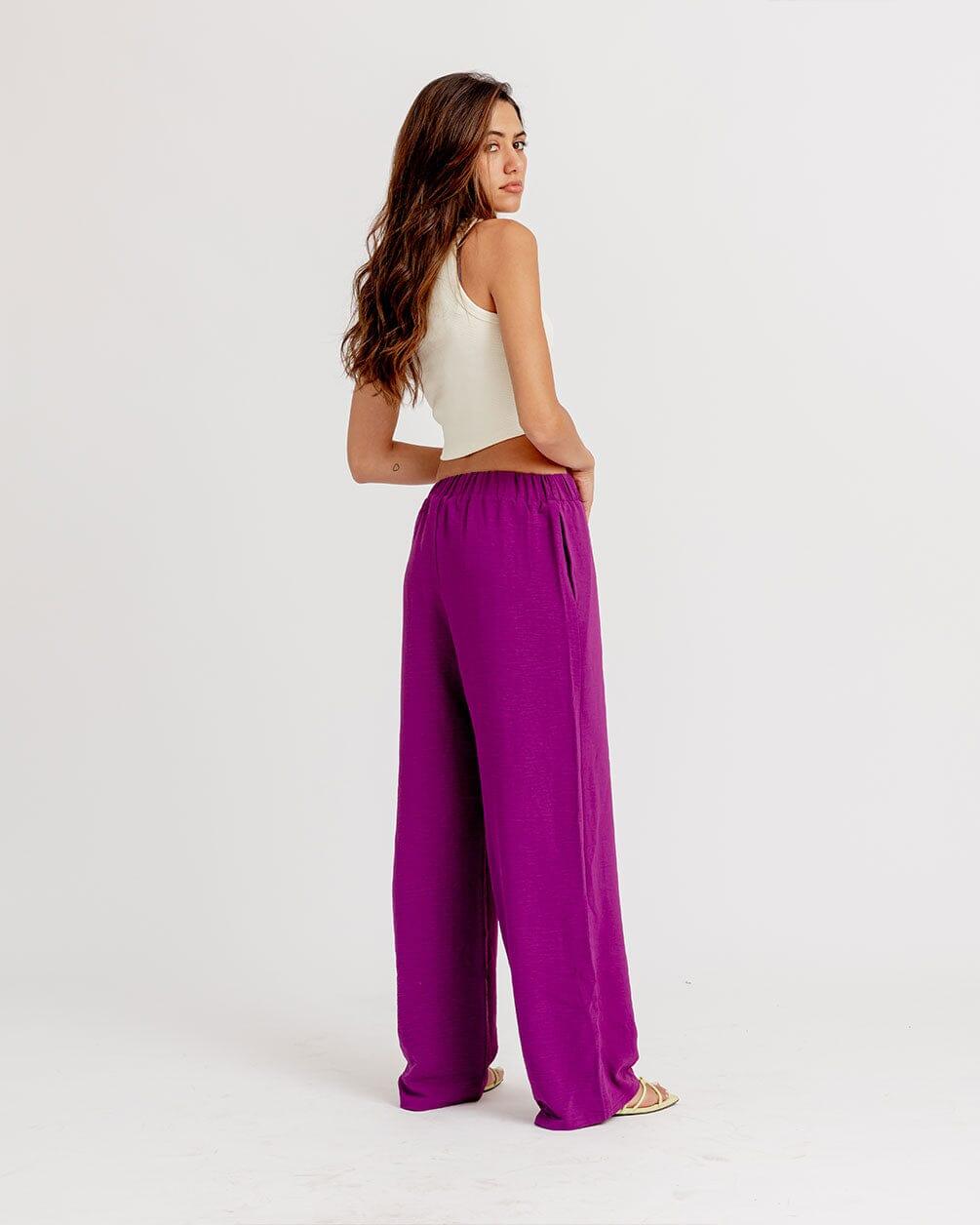 Purple Flowy Pants Flowy Pants IN YOUR SHOE