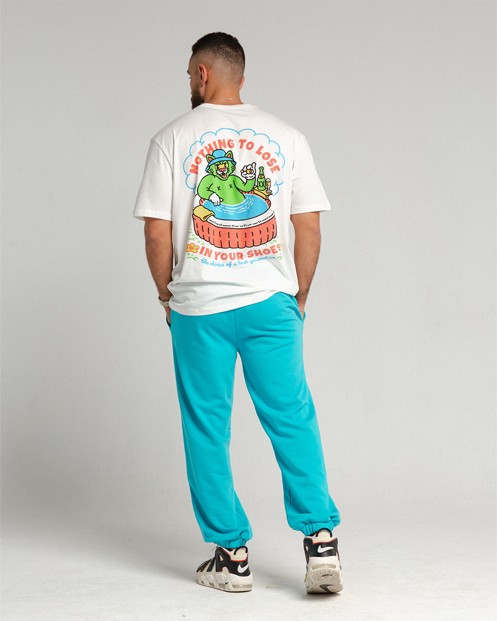 Turquoise Swants (Sweatpants) Swants IN YOUR SHOE XL 