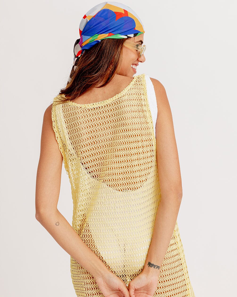 Yellow Fishnet Dress Fishnet Dress IN YOUR SHOE