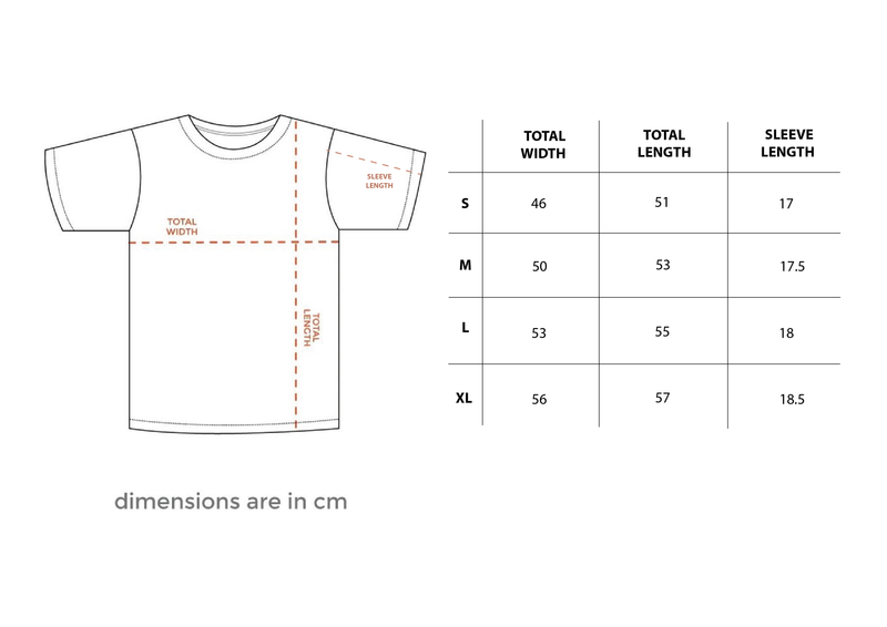 Couldn't Care Less Loose Cropped Baby Tee size chart
