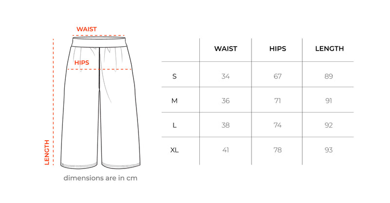 Female Pistachio Green Barrel Fit Pants size chart
